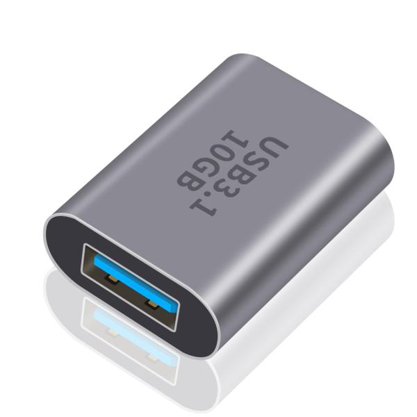 Poyiccot USB C to USB 3.1 変換アダプタ、10Gbps USB Cメス to...
