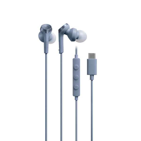 オーディオテクニカ ATH-CKS330C BLイヤホン 有線 1.2m マイク付き USB Typ...