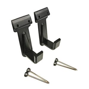 福井金属工芸 B.S壁用額受 受け幅20mm 黒 和室用 壁掛け金具 釘打ちタイプ 飾り