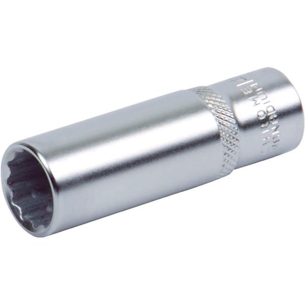 トラスコ中山(TRUSCO) ディープソケット(12角) 差込角12.7 対辺19mm クロムバナ