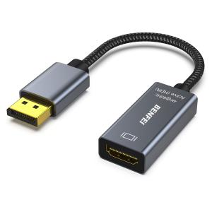 BENFEI DisplayPort - HDMI、単方向 DP (ソース) - HDMI (ディスプレイ) アダプ