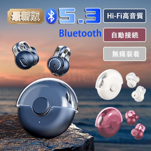 ワイヤレスイヤホン Bluetooth5.3 小型 ブルートゥース 高音質 Hi-Fi 超軽量 省エ...
