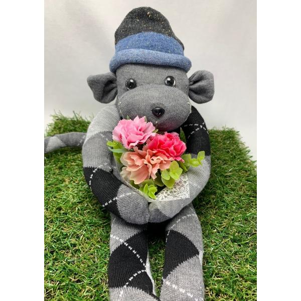 【Freddo】ソック モンキー サル 靴下 ぬいぐるみ 母の日 出産祝 お誕生日プレゼント ギフト...