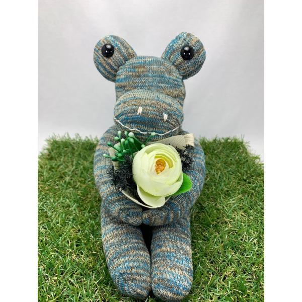 【Freddo】ソック カエル 靴下 ぬいぐるみ 母の日 出産祝 お誕生日プレゼント ギフト フラワ...