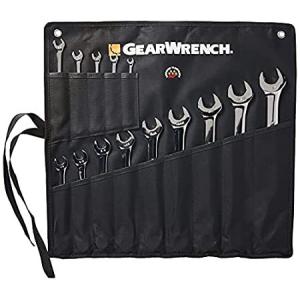 GearWrench 81924フルポリッシュコンビネーションノンラチェットレンチセットSAE 14ピース