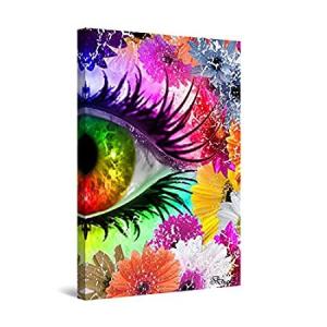 Startonight Wall Art Canvas The Colors of Eye II by Diana, Abstract Framed