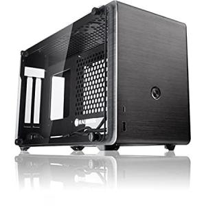 RAIJINTEK 両サイドに強化ガラスを装備したアルミニウム外装のMini-ITXマザー対応PCケース 0R20B00097