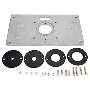 Router Table Insert Plate, Aluminum DIY Router Table for Woodworking (235mm