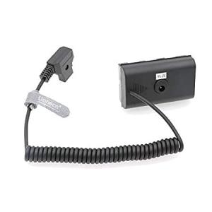 Uonecn NP F550 Dummy Battery to D-Tap Coiled Power Cable for Sony NP F570 N