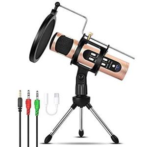 REMALL Microphone to iPhone，Singing Recording Microphone for Podcast， Conde