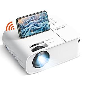 VIMGO Projector, Full HD 1080P 9500Lux Mini Projector, 5G Wireless Synchron