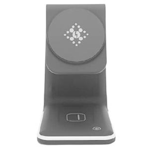 Gaeirt Wireless Charger Dock Station, 3 in 1 Wireless Charging Stand 15W Fast Charge 3 in 1 for Home