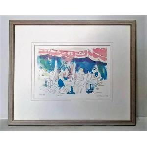 小宮山恒男「ヨーロッパ風景」油彩画 額縁外寸37.0x42.0n7.5cm 絵