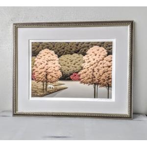 国武久巳「湖畔香る」シルクスクリーン : ギャラリーかわなか - 通販