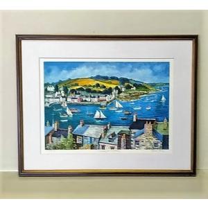 小林幸三「大沼」油絵 額縁外寸36.0x29.0x厚み6.0cm 絵 SM 22.7x15.8cm