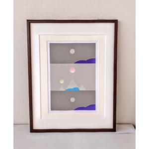 小林幸三「大沼」油絵 額縁外寸36.0x29.0x厚み6.0cm 絵 SM 22.7x15.8cm