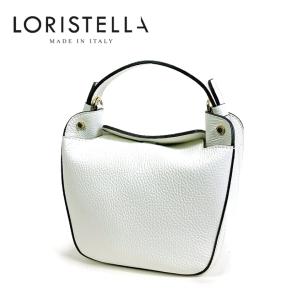 ショルダーバッグ ロリステッラ LORISTELLA 2765 レザーバッグ 2way ホワイト 小ぶり イタリアブランド｜shopiria