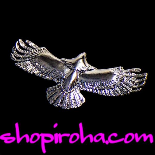 イーグルブローチ 鷲モチーフ シルバーカラー メンズ レディース ペア ジュエリー アクセサリー s...