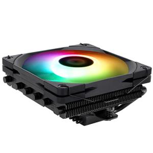 Thermalright AXP120 X67 BLACK ARGB CPUクーラー 下圧式放熱器 6本のAGHPホットパイプを含み AMD/I