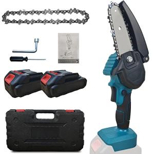 newox 充電式チェーンソー 電動チェーンソー 小型チェンソー 4インチ 高枝切りチェーンソー ブラシレスモーター 電気チェーンソー 有効切り