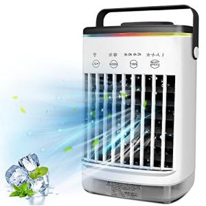 冷風機 冷風扇 小型 卓上冷風機 2022新版 卓上クーラー ミニ冷風機 小型クーラー 冷風扇風機 USB給電式 700ml大容量