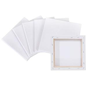 Chocople ミニキャンバス キャンバス 画材 絵画 水彩画 油絵 25cm×25cm 6個 セット