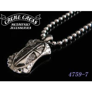 CRONE CROSS スワロフスキーネックレス 4759-7｜shopkazu