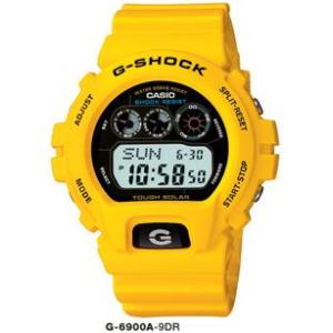CASIO Gショック タフソーラ 腕時計 G-6900A-9DR　イエロー　（ソーラーバッテリー）｜shopkazu