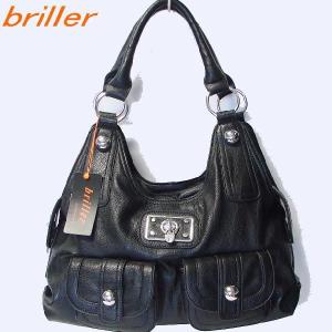 briller（ブリエ ）2011年　新作 ハンドバッグ/肩掛けショルダーバッグ ブラック　M09561P｜shopkazu