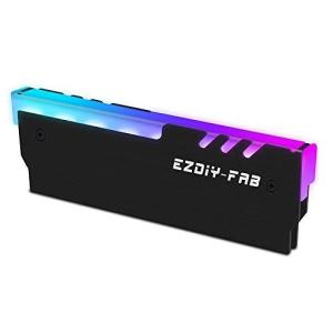 EASYDIY RGB RAM 冷却 メモリヒートシンク アドレサブル RGB LED機能搭載 デスクトップ オーバークロックPC用 メモリ