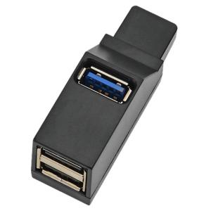 USBハブ 3ポート USB3.0＋USB2.0コンボハブ ポート拡張 超小型 高速 軽量 ブラック HUYUTRS｜shopkurano