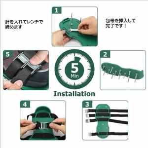 バンド 4本付 ガーデンシューズ 芝生のエアレ...の詳細画像3