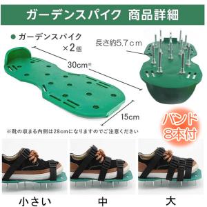 バンド 4本付 ガーデンシューズ 芝生のエアレ...の詳細画像5