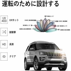 UV400偏光サングラス9層変色調光レンズ 昼...の詳細画像2