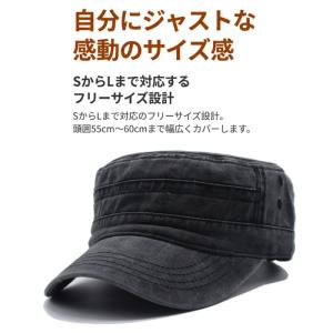 ワークキャップ メンズ レディース 帽子 ミリ...の詳細画像4