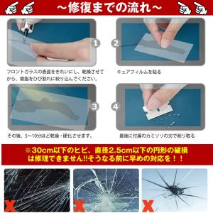 フロントガラス リペアキット 2本 飛び石 車...の詳細画像4