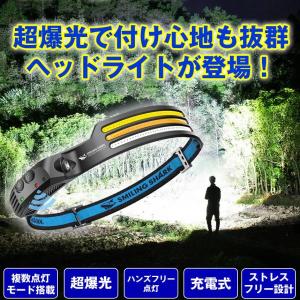 ヘッドライト 充電式 LED ヘッドランプ ラ...の詳細画像2