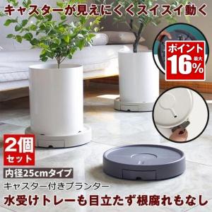 【２個セット】 植木鉢台 植木鉢 プランター 鉢 受け皿 キャスタースタンド フラワー 台 水受け付き 鉢置き台 キャスター プランター用受皿 キャスター
