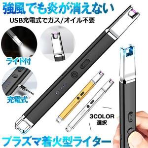 ライター おしゃれ 電子ライター USB充電式 プラズマ プラズマライター LED ライト 火起こし 火おこし TYPE-C 点火用 チャッカマン