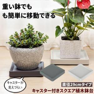 植木鉢台 植木鉢 プランター 鉢 受け皿 四角 キャスタースタンド フラワー 台 鉢置き台 キャスター プランター用受皿 キャスター付き 鉢受プレート