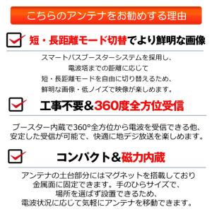 室内アンテナ テレビ TV 最強 テレビアンテ...の詳細画像2