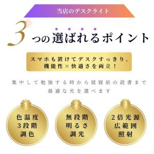 デスクライト コードレス LED USB 充電...の詳細画像3