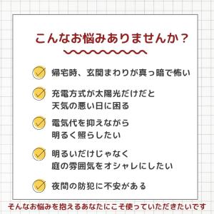 2個セット ソーラーライト 屋外 防水 センサ...の詳細画像2