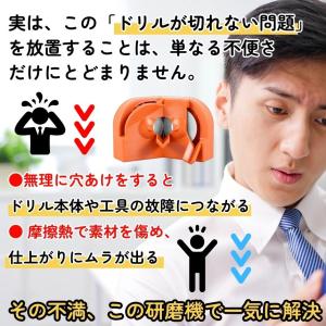 ドリル研磨機 ドリルシャープナー 研削工具 ド...の詳細画像5