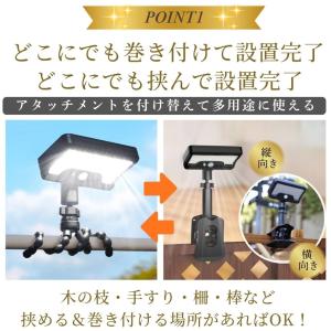 クリップ式 ソーラーライト センサーライト ガ...の詳細画像5