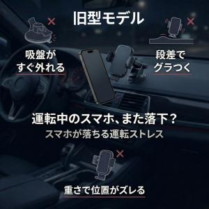 スマホスタンド 車 充電 マグネット ワイヤレ...の詳細画像3
