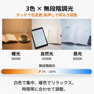 デスクライト コードレス 折りたたみ 折り畳み...の詳細画像4