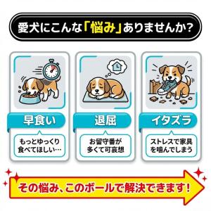 犬 おもちゃ 知育玩具 早食い防止 フードボウ...の詳細画像2