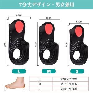 インソール O脚矯正 衝撃吸収 ジェルインソー...の詳細画像2