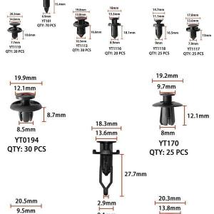 リベット プラスチック製 22種類 635個 ...の詳細画像5